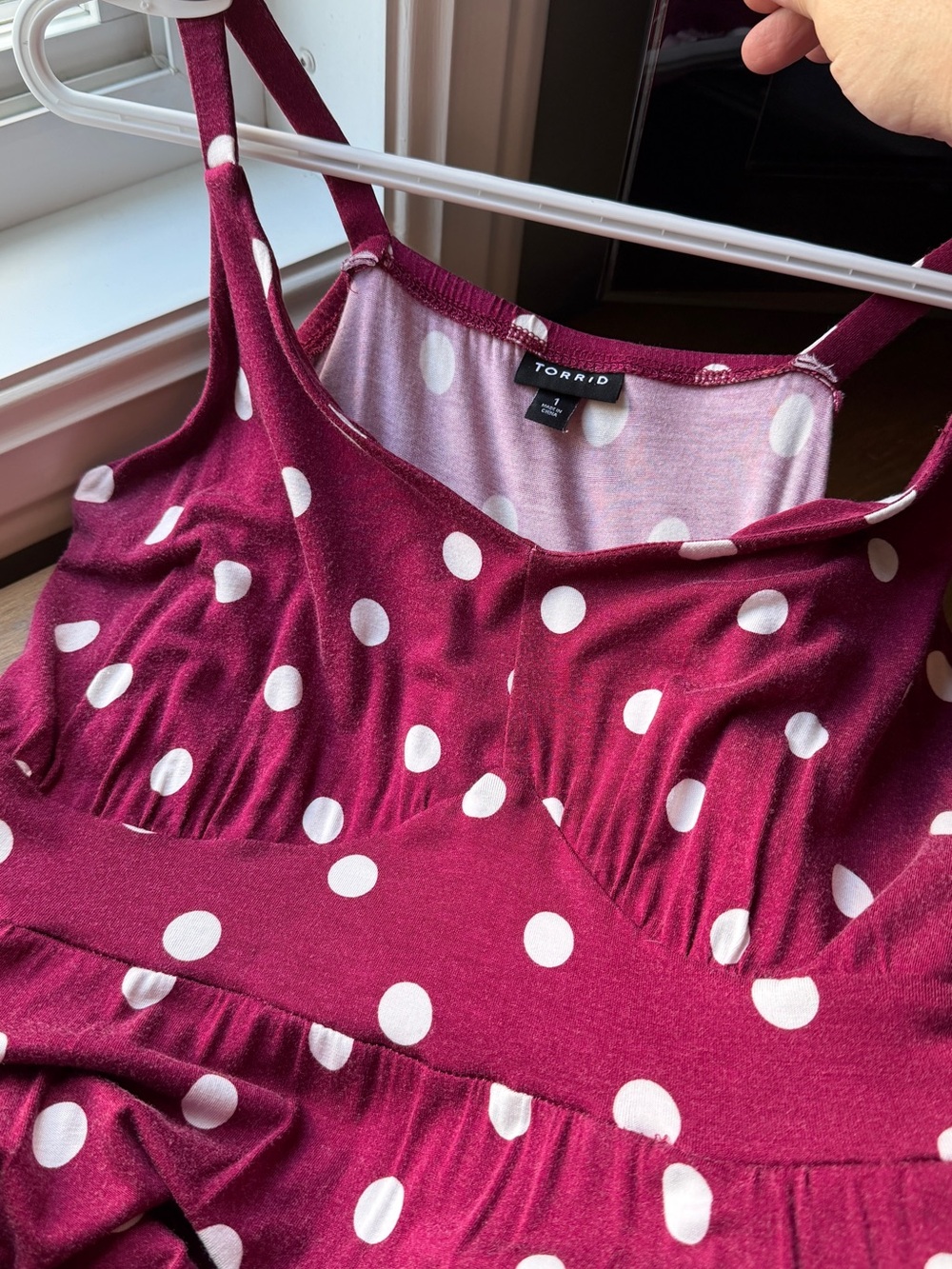 Torrid Red Polka Dot Maxi Dress - Picture 7 of 8